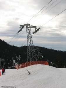 Blueberry Chair-Tower, the Midstation which was used in low snow conditions.