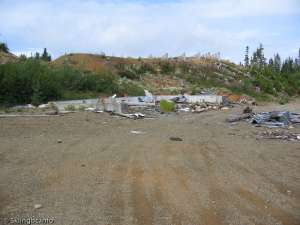 Mount Arrowsmith Upper-Remains of the burn lodge.